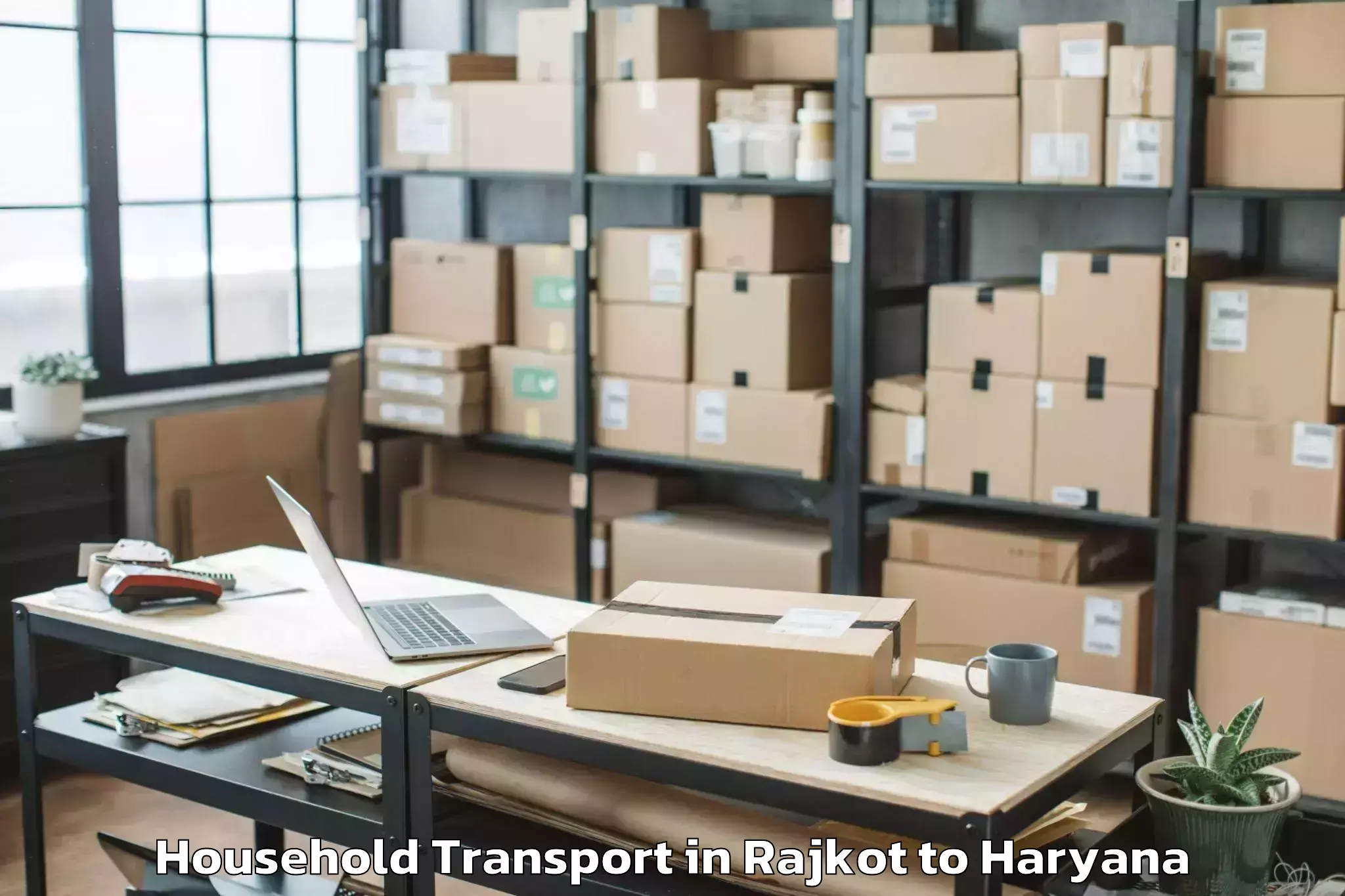 Professional Rajkot to Dt Mega Mall Household Transport